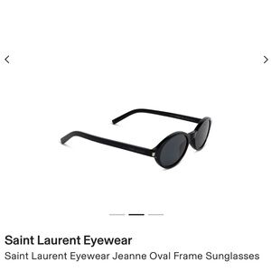 BRAND NEW IN BOX NWT Saint Laurent Jeanne SL 751 Black Oval Frame Sunglasses